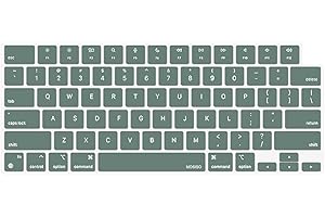 MOSISO Keyboard Cover Skin Compatible with MacBook Air 15 inch M3 A3114 M2 A2941/Air 13.6 A3113 A2681/Pro 14/16 M4 M3 M2 M1, 