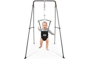 Infant Master Baby Jumper, Stand for Jumper and Bouncers w/Adjustable Seat Bag, Sturdy Frame Structure for Baby Bouncing & Swing Jumper w/Steel Spring, Wise Gift Choice for Infant & Toddler, Black