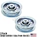 Haliniose | (Pack of 2) Flat Idler Pulleys replace 42" AYP, Craftsman, Poulan 173438 & 131494