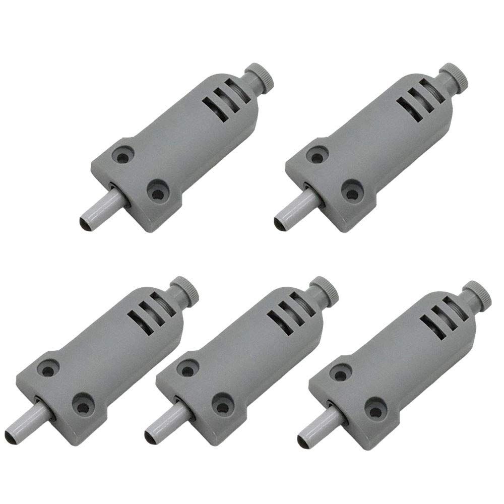 POFET 5pcs Wardrobe Cabinet Door Damper Noise-Cancelling Soft Close Buffer Cushion for Heavy-Duty Kitchen Doors- Gray