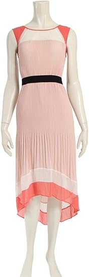 Amazon Co Jp ビーシービージーマックスアズリア bg Maxazria ワンピース プリーツ ピンク 白 黒 中古 服 ファッション小物