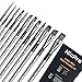 Nicpro 12 PCS Paint Brushes Set, Artist Paint Brush for Acrylic Watercolor Gouache Oil Face and Body Craft Canvas Miniatures Painting Professional Art Paintbrushes primary