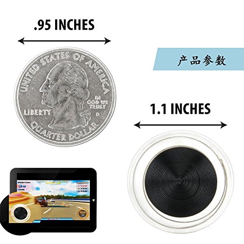 image for Houseer Mobile Game Joystick Phone Game Rocker Touch Screen Joypad Tab