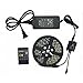Music Controlled LED Strip Light, Adecorty Waterproof 16.4ft/5M 300LEDs RGB SMD5050 Flexible Color Changing Light Strip Kit with 20 Key IR Music Controller & 12V 5A Power Supply for Indoor Outdoor Use