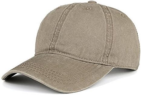 LIXYIT Unisex Stone Vintage Washed Cotton Dad Hat Adjustable Snapback Baseball Cap