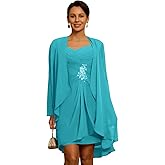 Mother of The Bride Dresses with Jacket Applique Sequin Laces Mother of The Groom Dresses