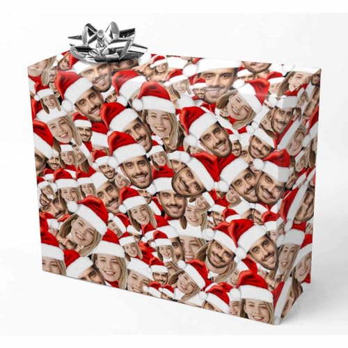 casecoco Customized Face Wrap Paper Rolls with Red Christmas Hat… at Amazon