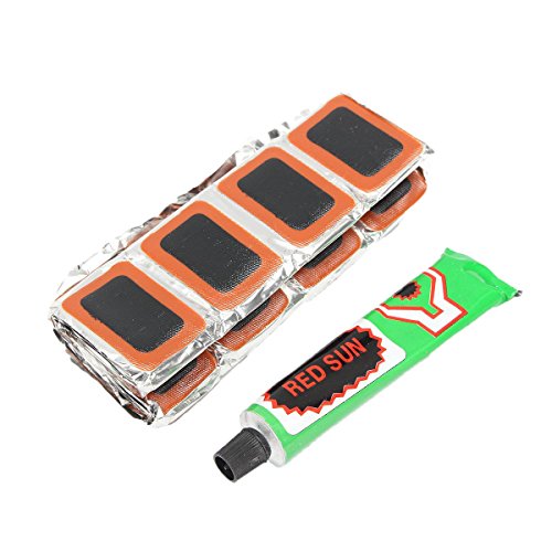 Multi-Function Rectangle Motor Bicycle Bike & Tyre Tire Inner Tube Puncture Rubber Patches Repair Kit (48Pcs)