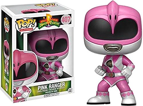 Funko Pop! Mighty Morphin Power Rangers, Pink Ranger Metallic Exclusive Vinyl Figure