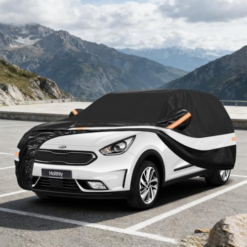Holthly Outdoor SUV Car Cover for Kia Sportage (1994-2026), Car Cover 10 Layers of Protection, 100% Waterproof, Anti-Dust, Windproof, Rain Waterproof, UV Protection.