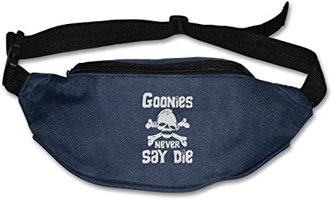 Caromn Mens&amp;Womens Goonies Music Never Say Die Waist Bum Bag For Sports Travel Running Hiking I Phone 7