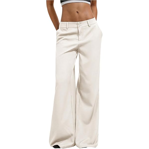 cigarette pants amazon SOMTHRON Women's High Rise Belted Slim Fit Cigarette Pants High Waist Long  Straight Tapered Leggings Pants Without Belt(15903YE-S) at Amazon Women's  Clothing store