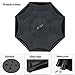 PFFY Inverted Umbrella Double Layer Reverse Folding Umbrella Windproof for Car Golf Umbrella Light Blue