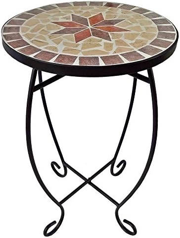 Harms Flower Stool Living Room Side Table Mosaic Design Mediterranean Plants Stand 504662