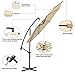 JEAREY Patio Umbrella 10 Ft Offset Cantilever Umbrella Outdoor Market Hanging Umbrellas & Crank with Cross Base, 8 Ribs(Beige)