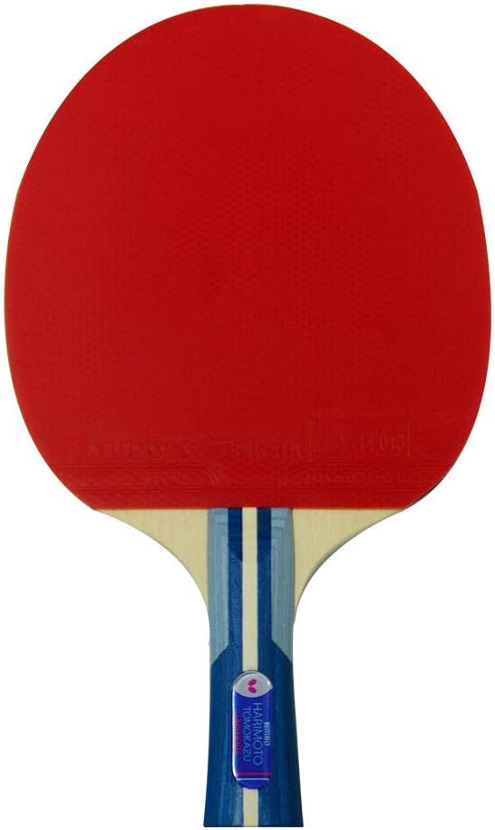 Butterfly Harimoto Tomokazu 1800 Kids Shakehand Table Tennis Racket | Japan Series | Good Speed and Spin with Superb Control | Recommended for Beginning Level Players, red/Black : Sports & Outdoors