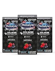 Pedialyte AdvancedCare Plus Electrolyte Powder, with 33% More Electrolytes and PreActiv Prebiotics, Berry Frost, Electrolyte Drink Powder Packets, 0.6 Oz (18 Count)