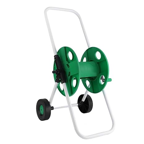 LouiseEvel215 Tragbare Gartenwasserleitungshalter Gartenschlauchaufroller Wagenschlauch Aufbewahrungshalter Trolley Waschwage