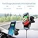 Wireless Car Charger, Maxjoy Qi Fast Charger Car Mount, 10W Wireless Car Charger Infrared Sensor Phone Holder Compatible for iPhone Xs Max/XR/X/8/8 Plus Samsung Galaxy S9 S9 Plus S8 Plus Note 8 5