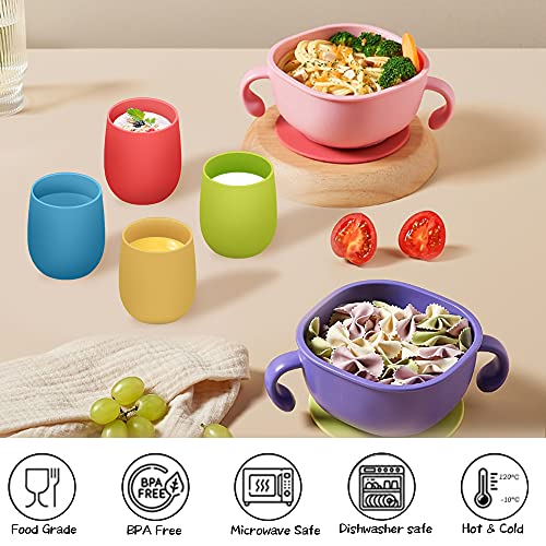 Toddler Cups Silicone Training Cup for Infants and Toddlers, Kids Mini