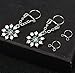 CABBE KALLO 2Pcs Fake Nipple Rings Non-Piercings Stainless Steel Body Piercing Jewelry (Blue)