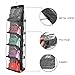 TOP-MAX Hanging Purse Handbag Organizer Clear Hanging Shelf Bag Collection Storage Holder Wardrobe Closet Space Saving Fabric Grey 10 Pockets