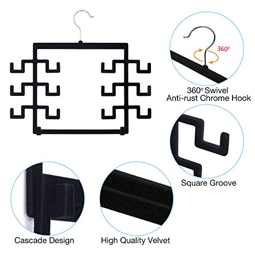 IEOKE Dress Hangers Organizer Hangers Non-slip Velvet Closet Hangers - For women Closet