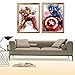 3Pack 5D Diamond Painting Kits Full Drill Diamond Embroidery Superhero Pattern（11.8X15.7 inch X3)