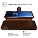 Galaxy S9 Plus Case :: VRS :: Drop Protection Cover :: Classy Slim Leather Wallet:: ID Credit Card Slot Holder for Samsung Galaxy S9 Plus (Layered Dandy - Brown)