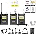 Lavalier Wireless Camera Microphone System for New Gathering Interview Vlog, Saramonic 96-Channel UHF Lapel Mic for Interview Podcast DSLR & Camcorder Video Sony RX0 YouTube Facebook Livestream