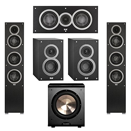 Elac System with Debut F5 Floorstanding Speakers, Debut C5
