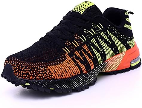 Soft Sole Running Shoe,Comfy Stylish Man Shoe, Breathable Man shoe,Walking Sports Shoes(GreenOrange)