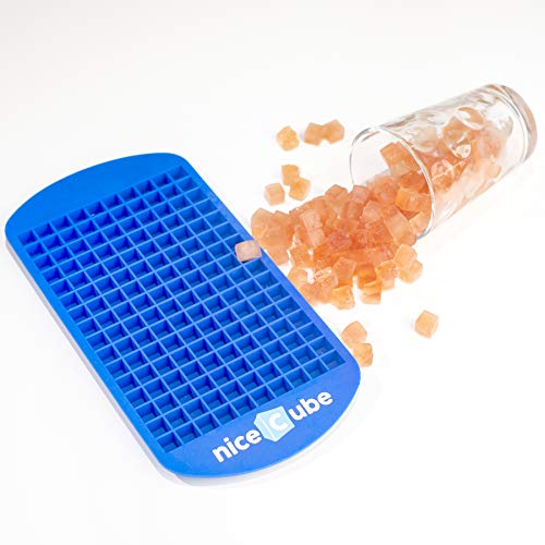 niceCube Mini Ice Cube Trays 2 Tray Set 160 Small Cube Silicone