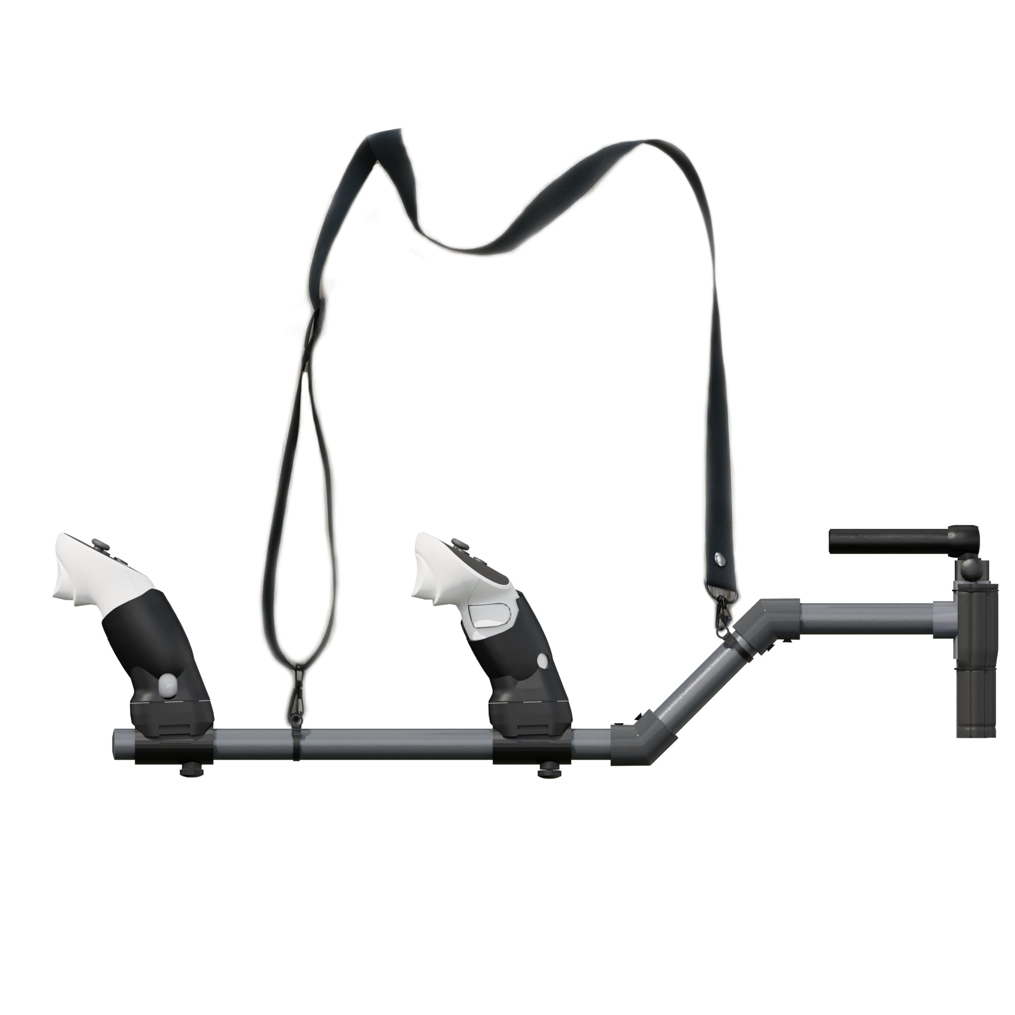 Photo 1 of Stock For Meta Quest 3, Compatible with VR Meta Quest 3s Controller Grips for Enhance Stability and Control Magnetic Stock Rifle Adapter (Black)