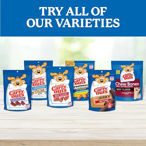 CANINE CARRY OUTS DOG TREATS, BEEF FLAVOR, 47 OUNCE
