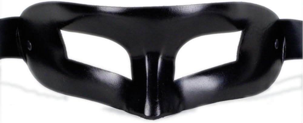 VIVO Masks The Mado Black Leather Venetian Masquerade Mask for Men