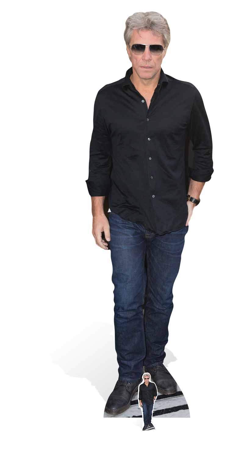 Star Cutouts CS650 Jon Bon Jovi Rock Star Lifesize Cardboard Cutout – 80s Music Party Decoration, Fan Display & Event Standee