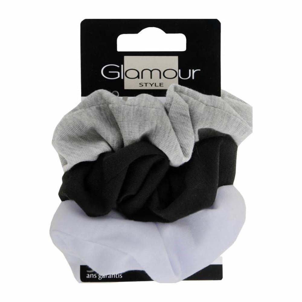 Glamour Style 3 Classic Hair Scrunchies