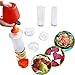 Fruit Vegetable Shape Cutter Fruit Decorating Tools Circle Heart Butterfly Flower Sun Star Cutters Pop Chef Fruit Cutter Fruit Slicer Set for Birthday Holiday Party