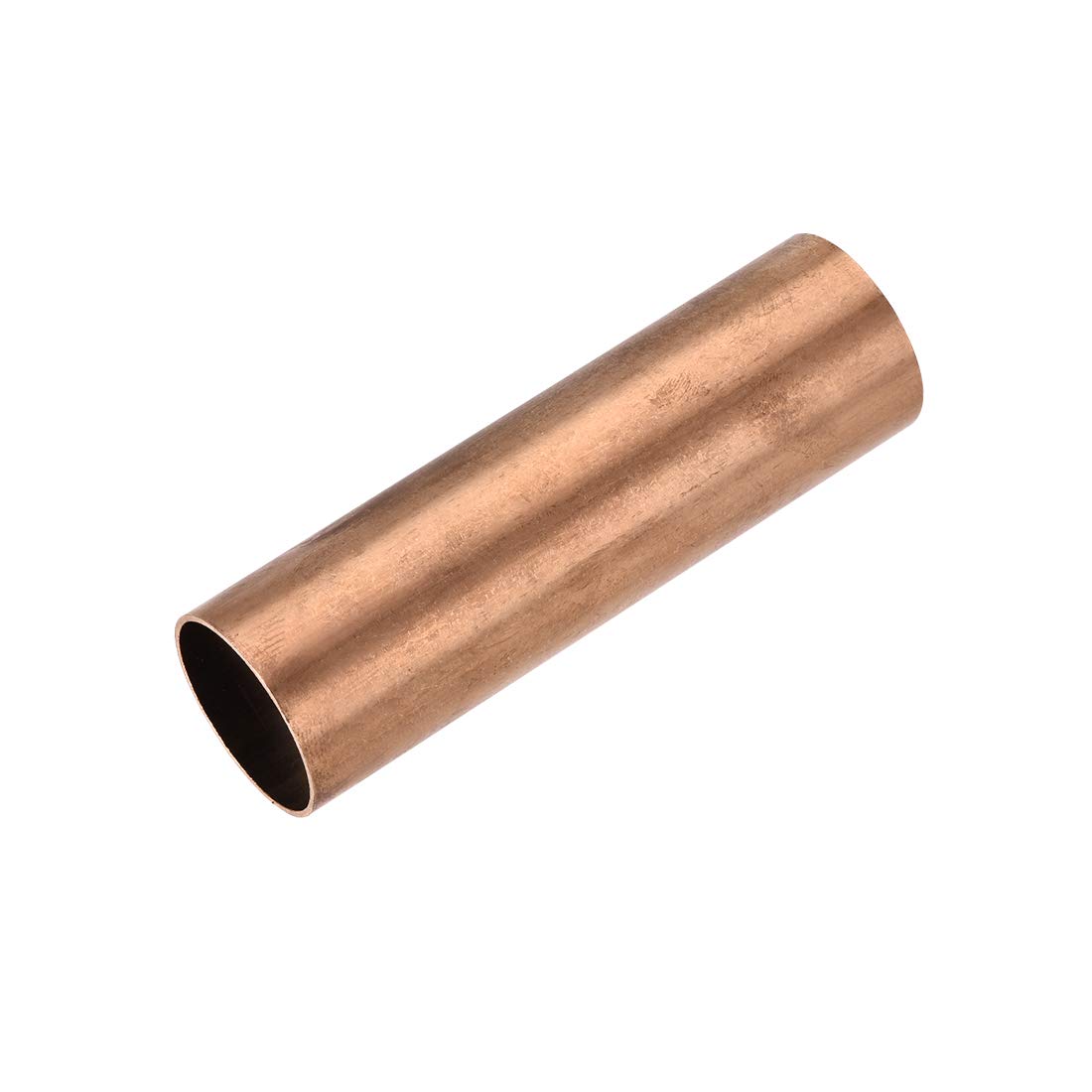 sourcing map Copper Round Tube, 30mm OD 1mm Wall Thickness 100mm Length Straight Pipe Tubing