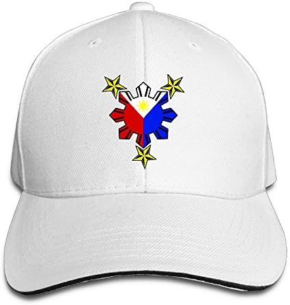 RSUD WESR Filipino Philippine National Flags 100% Cotton Hat Men Women Adjustable Baseball Cap Hat