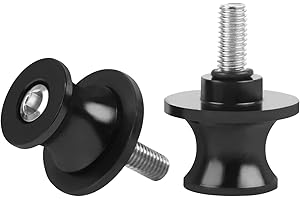 CHIFUN 2Pcs 8MM M8 Motorcycle Swing Arm Spools Sliders CNC Aluminum Swingarm Spools Stand Screw Compatible with Ninja 650 500 400 Z650 ZX10R ZX6R CBR600RR CBR900RR CBR1000RR(Black)