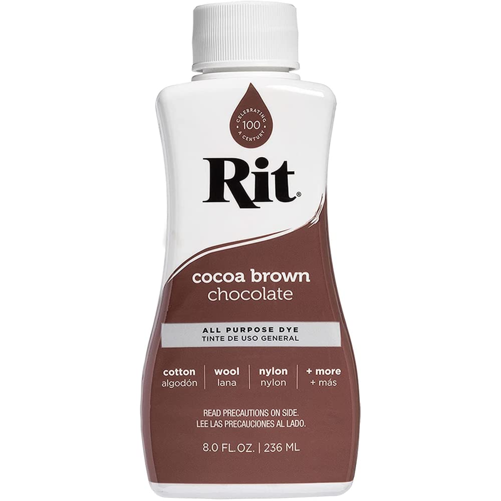 Rit All Purpose Liquid Dye 236ml - Cocoa Brown,RITLD