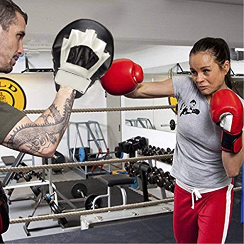 image for Sporting Style Boxing Curved Focus Punching Mitts- Leather Training Ha