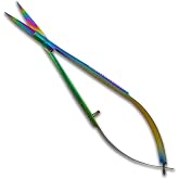 Curved Rainbow Colored Titanium EZ Snips Item# 738T