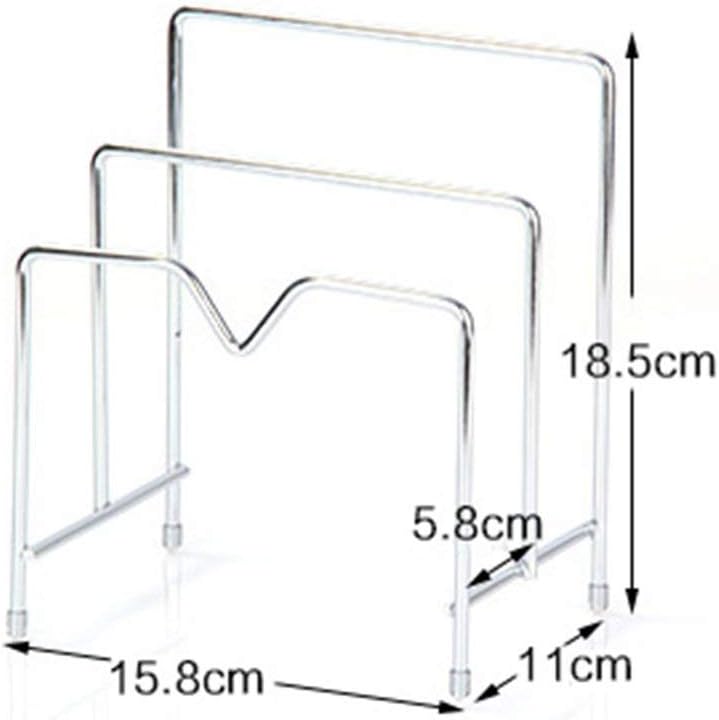 Food and kitchen storage,Multi-layer Stainless Steel Pot Lid Rack Organizer Cutting Board Holder Stand
