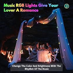 BBG Outdoor String Lights - 49FT RGB & Warm White