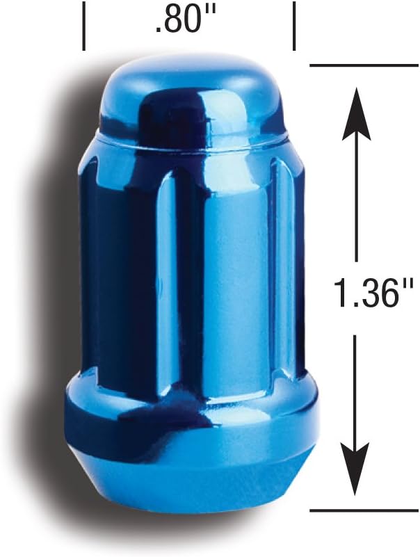 Gorilla Automotive 21182HT Small Diameter Acorn Chrome 4 Lug Kit (1/2" Thread Size ) - Pack Of 16: Automotive
