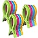 Attmu 12 Pack Beach Towel Clips Chair Clips Towel Holder in Fun Bright Colors - Stop The Towels from Blowing Away (D-12 Pack)