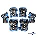 Knee Elbow and Wrist Pads for Kids Maximum Safety, 6 Pieces for Rollerblades and Skating Outdoors with Strap, Extreme Protection for 3-9 Year Old Children with Blue Ultra Protective Foam